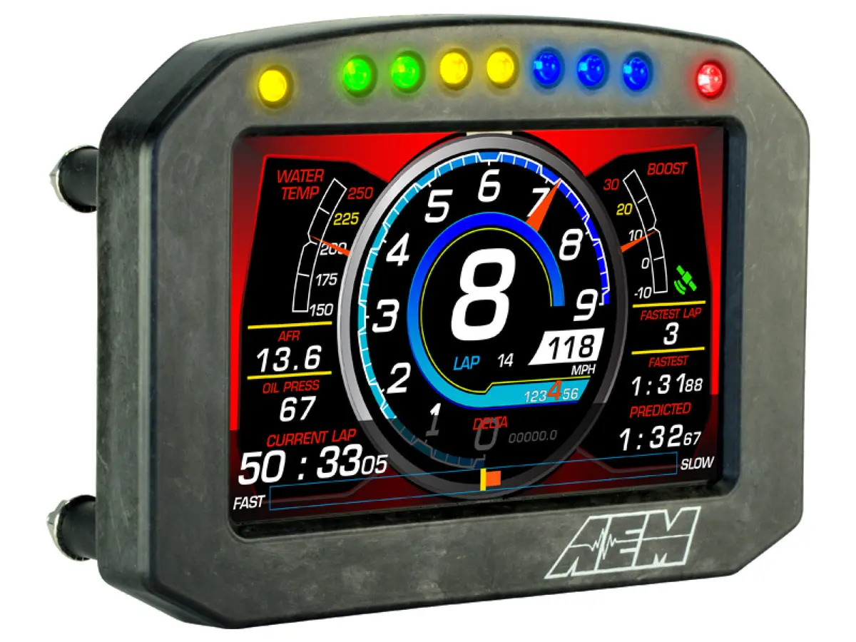 Aem Cd-5 Carbon Flat Panel Digital Racing Dash Display - Non-Logging / Non-Gps 1
