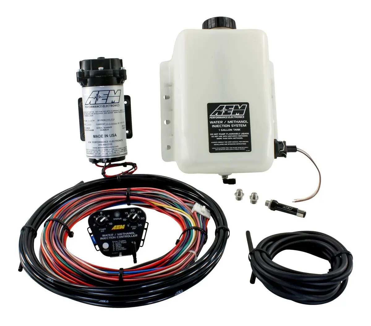 Aem Water/Methanol Injection Kit - V2 0-5V Maf/Map Frequency/Duty Cycle - With Tank 1