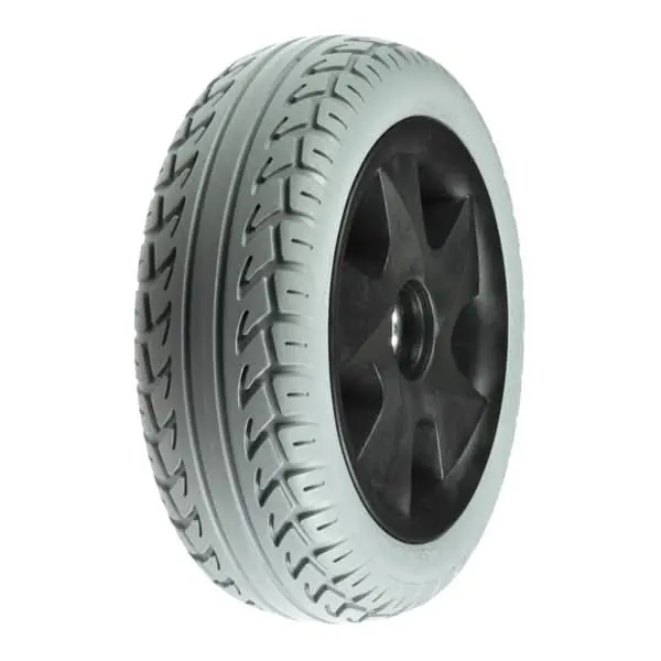 3.00-4 (10"X3", 260X85) Front Wheel Assembly With Axle & Spacers For The 3-Wheeled Invacare Leo Mobility Scooter (1173791) 1