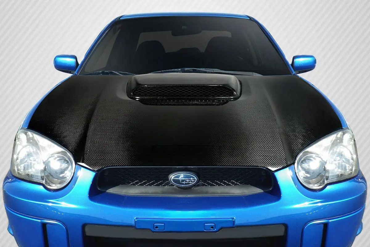Extreme Dimensions 2004-2005 Subaru Impreza Wrx Sti Carbon Creations Sti Look Hood - 1 Piece 1