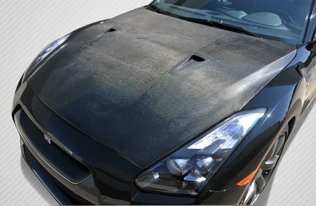 Extreme Dimensions 2009-2016 Nissan Gt-R R35 Carbon Creations Oem Look Hood - 1 Piece 1