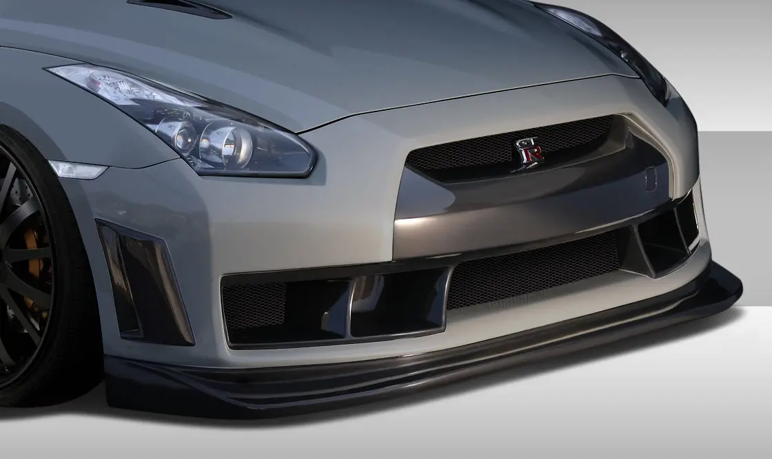 Extreme Dimensions 2009-2016 Nissan Gt-R R35 Eros Version 4 Front Bumper Cover - 1 Piece 1