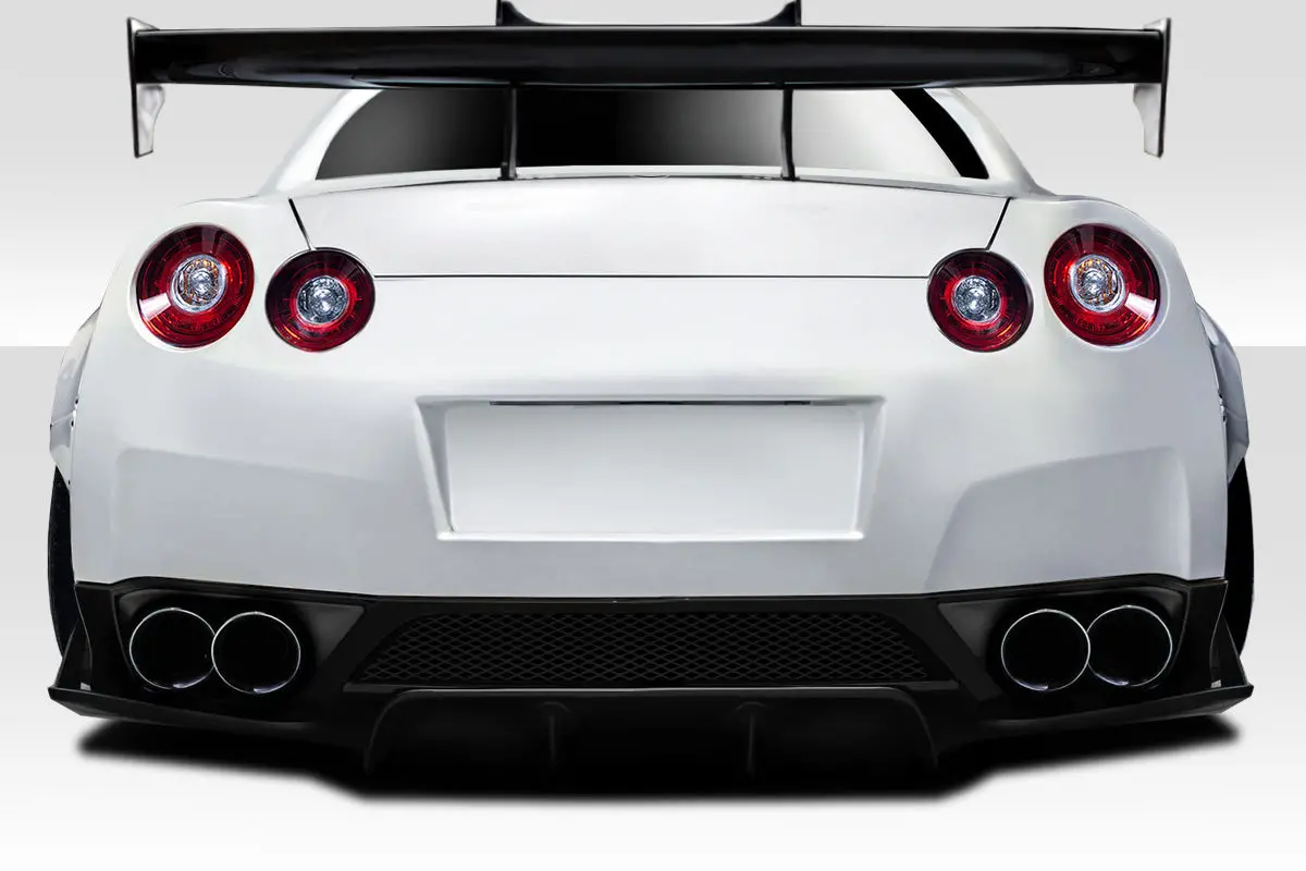 Extreme Dimensions 2009-2016 Nissan Gt-R R35 Duraflex Lbw Rear Diffuser / Splitters - 3 Piece 1