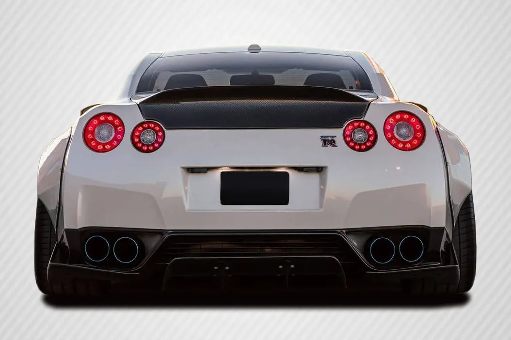 Extreme Dimensions 2009-2016 Nissan Gt-R R35 Carbon Creations Lbw Rear Diffuser / Splitters - 3 Piece 1