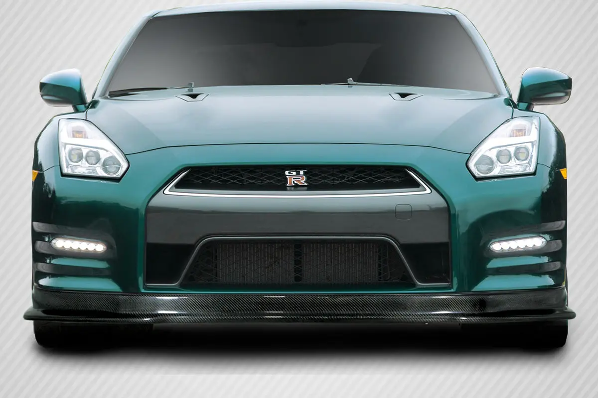 Extreme Dimensions 2012-2016 Nissan Gt-R R35 Carbon Creations Hk Front Lip Spoiler - 1 Piece 1