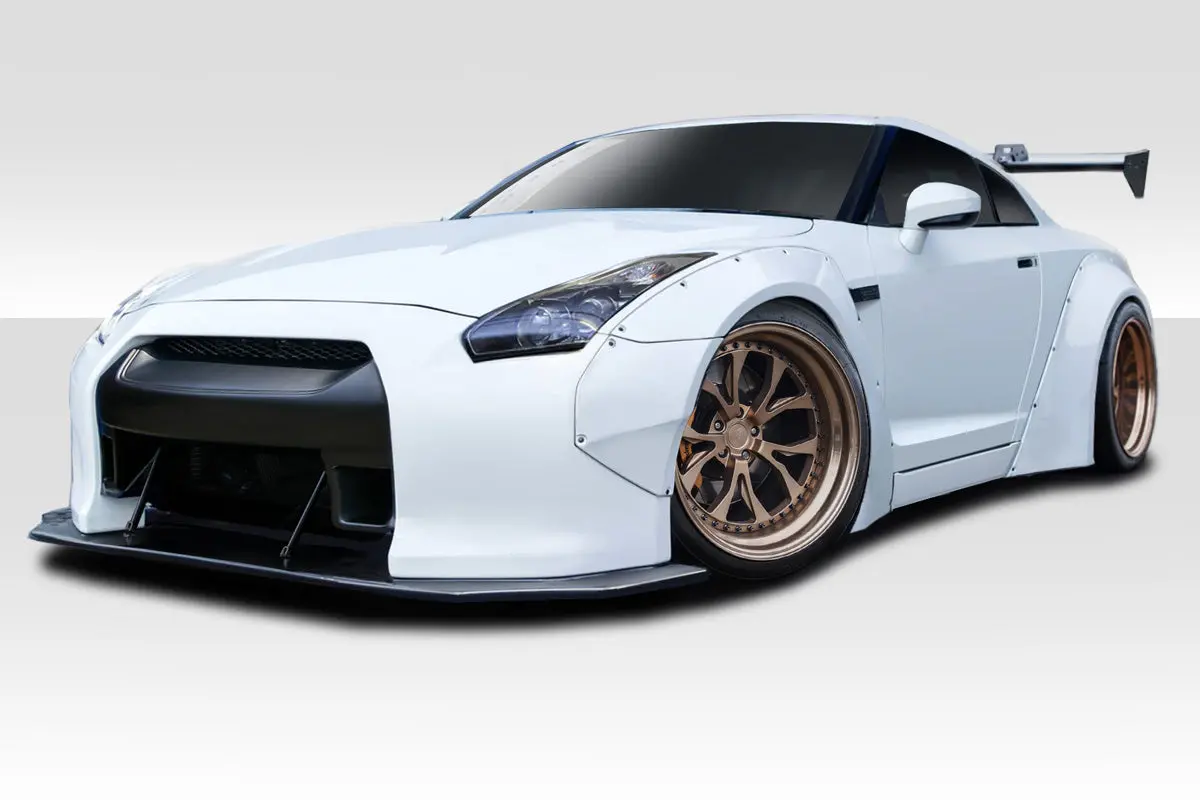 Extreme Dimensions 2009-2016 Nissan Gt-R R35 Duraflex Lbw Wide Body Kit - 8 Piece 1