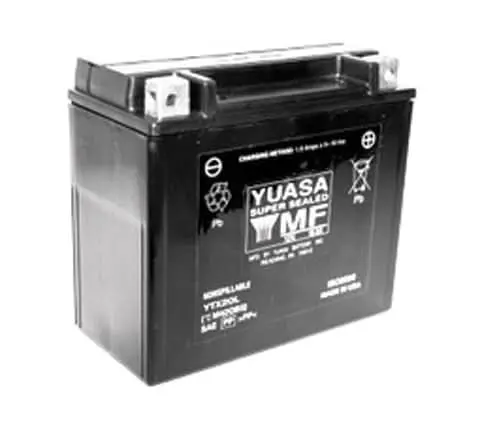 12 Volt Ytx20l Sealed Agm Battery For Coleman Trail Tamer Atvs 1