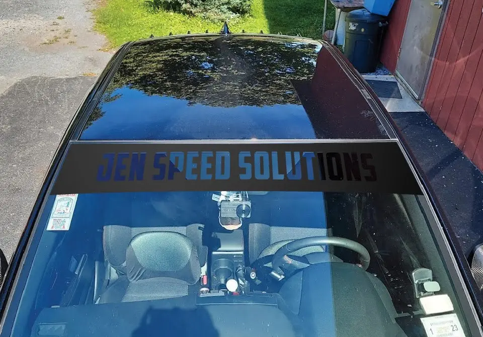 Jen Speed Solutions Membership Banner V1 (Front Windshield Decals) 1