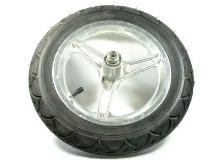 12-1/2" X 2-1/4" Complete Front Wheel Assembly (Straight Spokes) 1