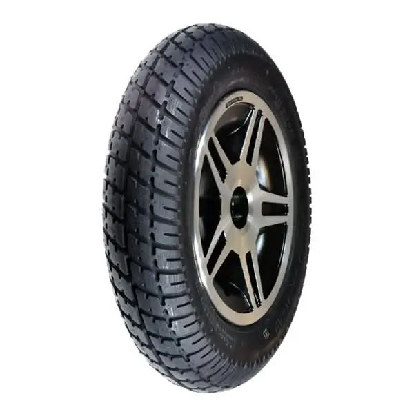 14"X3" (3.00-8) Black Flat-Free Drive Wheel Assembly For The Jazzy Select Hd Power Chair (Blemished) 1