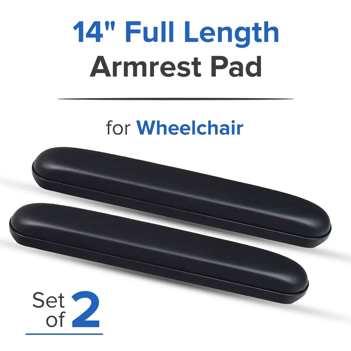 Full Length Armrest Pad For Quantum 600, 610, & Q6 Edge Power Chairs (Set Of 2) 2