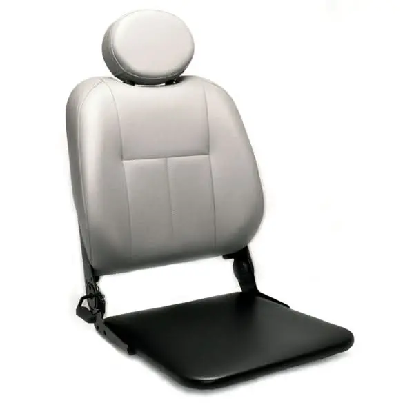 Hi-Back Deluxe Contour Limited Recline Solid Seat Pan Vinyl Seat Assembly For Pride Scooters And Jazzy Power Chairs (Setasmb3203) 1