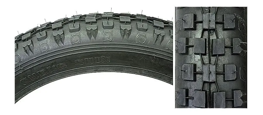 16"X2.125" Kick Scooter Tire With C93 Knobby Tread 3