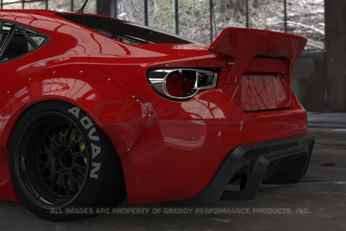 Tra-Kyoto Rocket Bunny 86 Aero, Ver.2 - Rear Duck Tail Wing (Only) For Fr-S/Brz 2013- 2