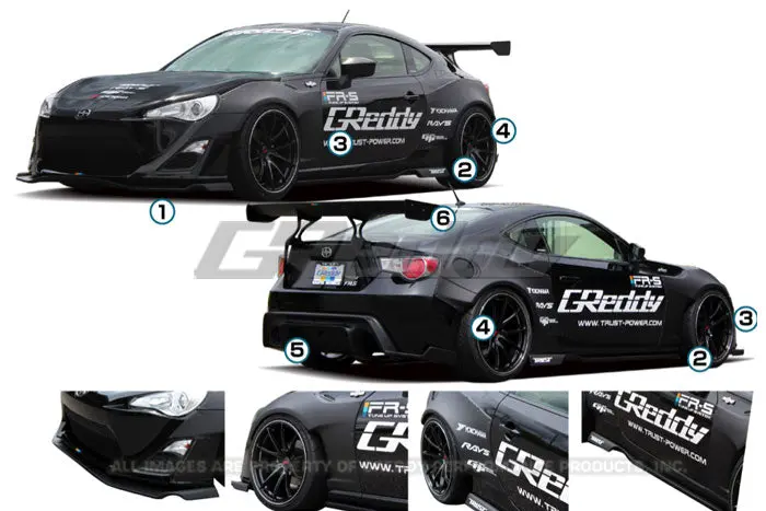 Tra-Kyoto Full Greddy X Rocket Bunny 86 Wide-Body Aero Kit, Ver.1  W/ Gt Wing For Fr-S 2013- 1