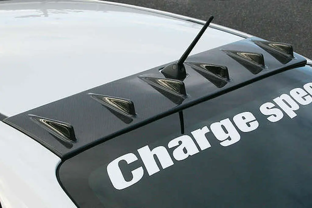 Cs973rfc - Charge Speed 2011-2014 Subaru All Models Impreza/ Wrx/ Sti & Non-Sti 4Dr. Gv-B Sedan Carbon Rear Roof Fin 1