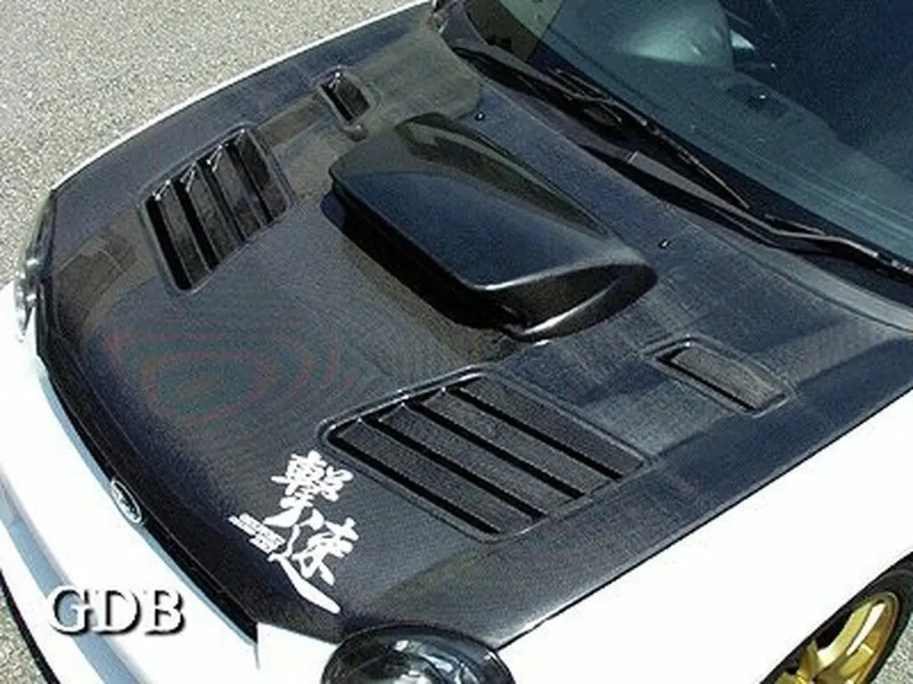 Cs978hcv - Charge Speed 2002-2003 Subaru Impreza Wrx Gd-B Zenki Vented Carbon Hood 1