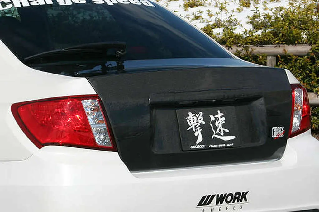 Cs973trc - Charge Speed 2011-2014 Subaru Gv Wrx Sti & 2008-2010 Impreza Ge Non-Sti All 4 Doors Sedan Carbon Trunk 1