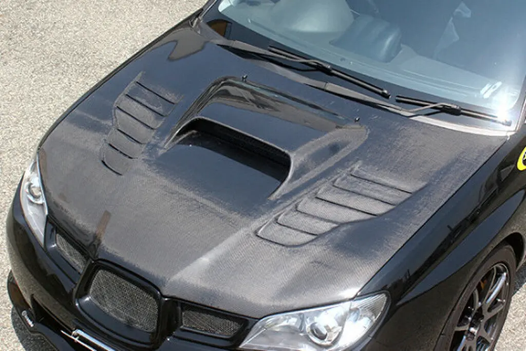 Cs975hfv2 - Charge Speed 2006-2007 Subaru Impreza Wrx Gd-F Hawkeye Type-2 Vented Frp Hood Japanese Frp 1