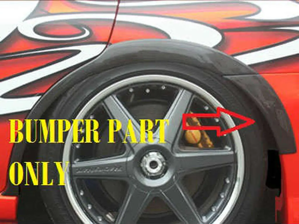 Cs975ofa - Charge Speed 2005-2007 Subaru Wrx Frp Rear Over Fender Bumper Side Adaptor 1