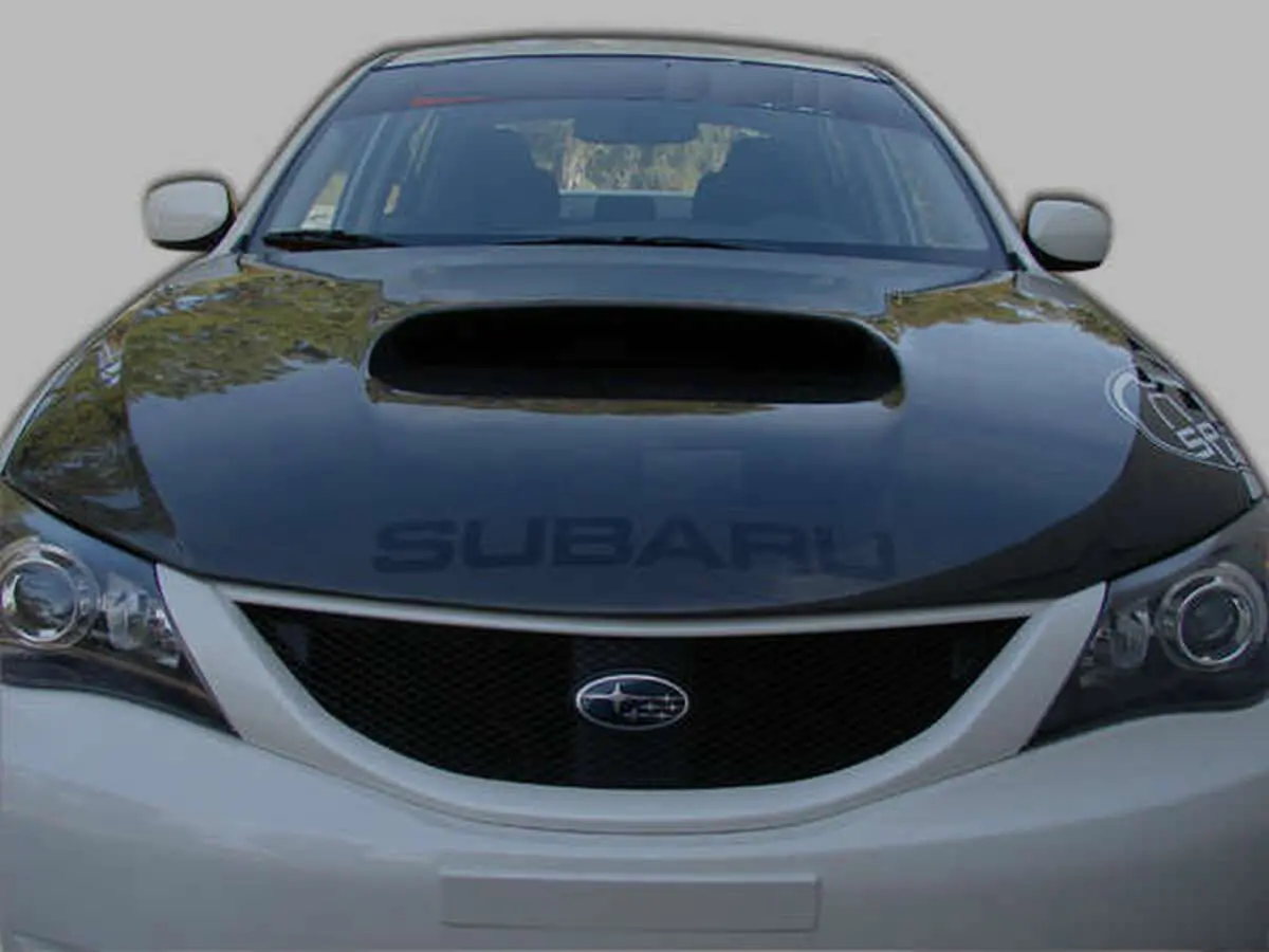 Ac979hcj - Advan Design 2008-2014 Subaru Impreza Wrx Sti Jdm Weave Carbon Hood 1