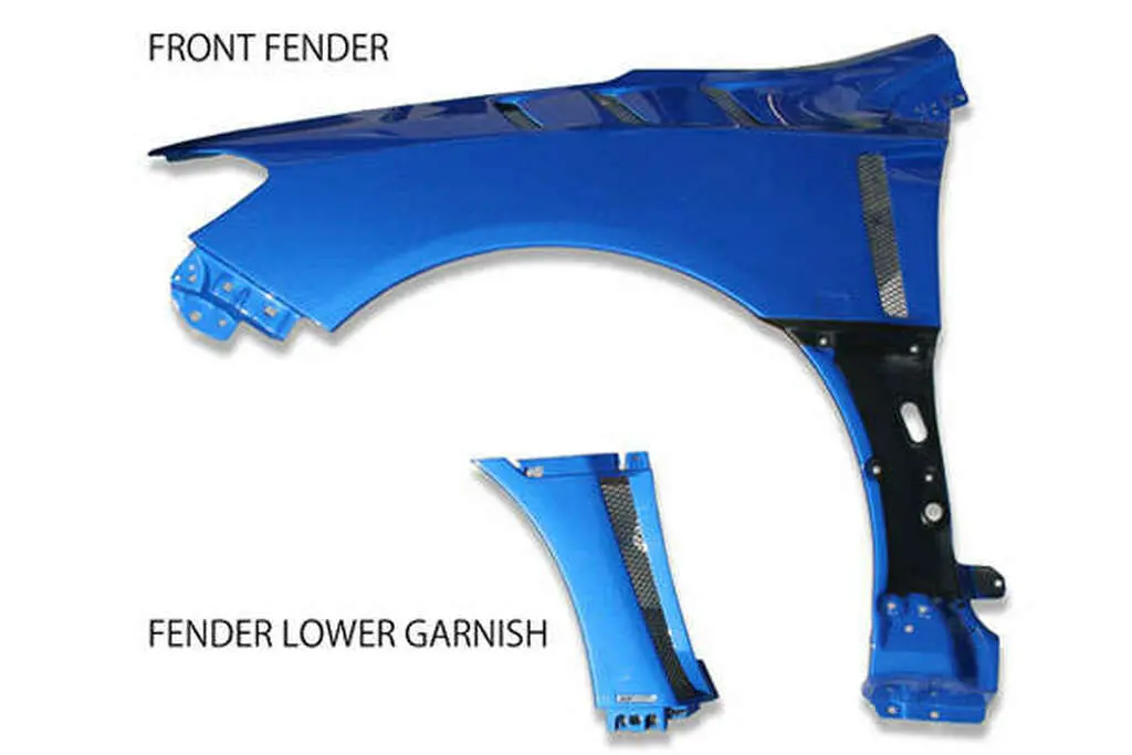 Cs9735fflg - Charge Speed 2015-2021 Subaru Wrx Sti Va S4 Sedan Frp Vented Lower Garnish For Factory Or Charge Speed Front Fenders 1