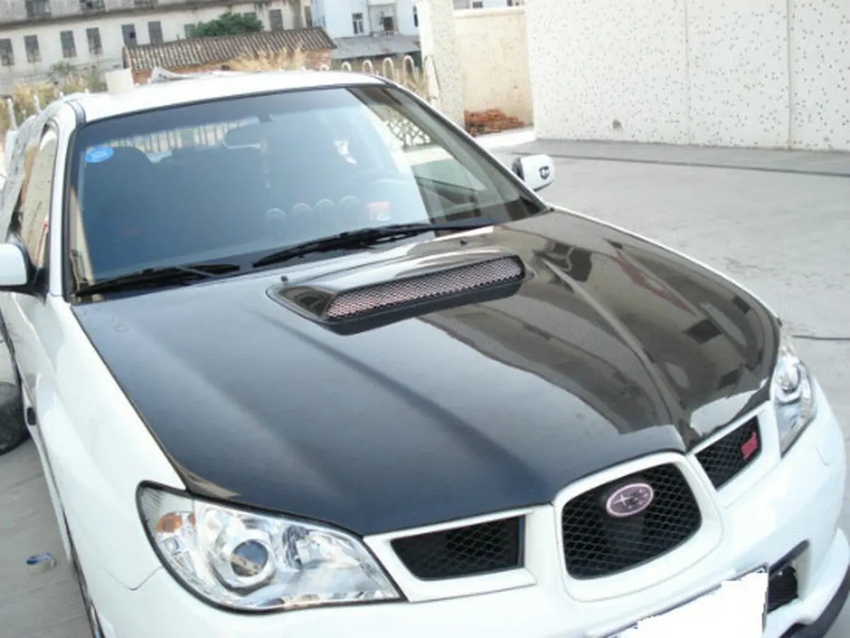 Ac975hc - Advan Oem Design 2006-2007 Subaru Impreza Wrx Carbon Fiber Hood 1