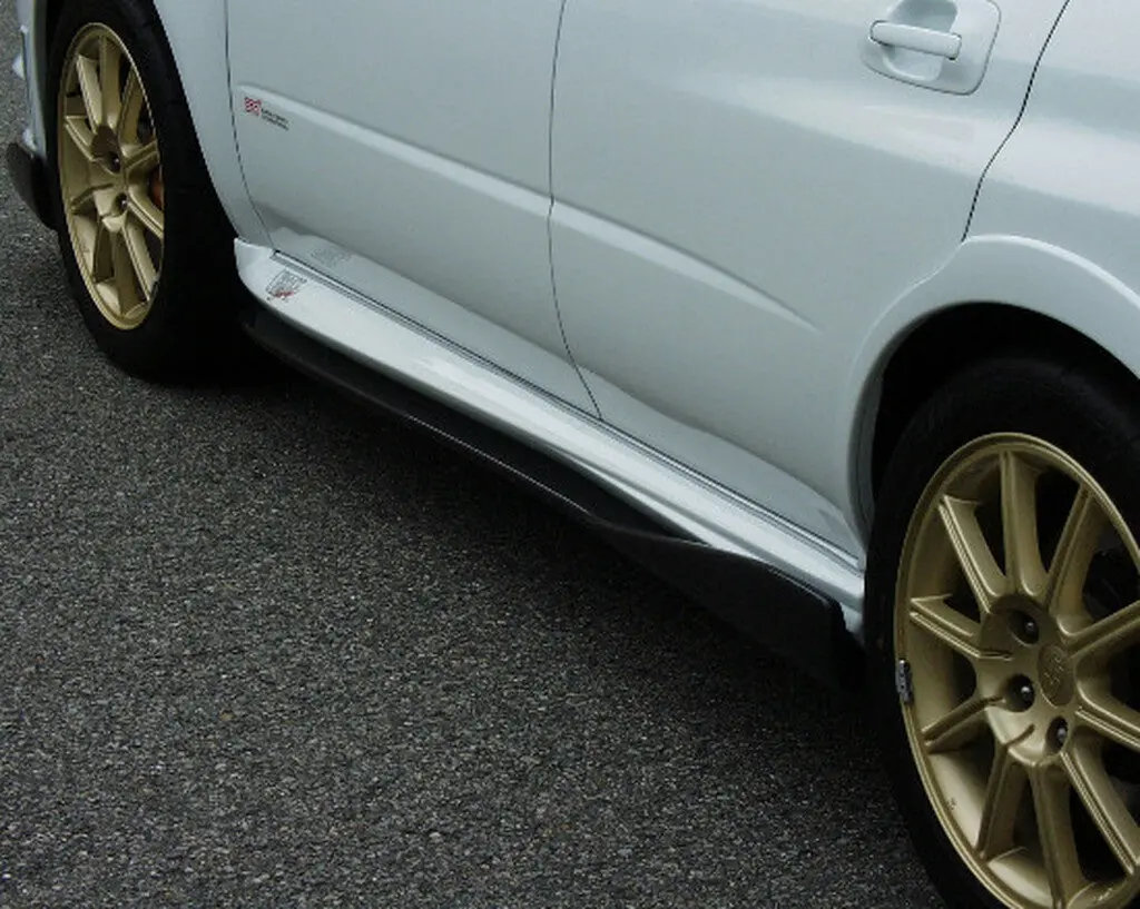 Cs977ssc - Charge Speed 2004-2007 Subaru Impreza Gd-B/F Latter Model Bottom Lines Carbon Side Skirts 1
