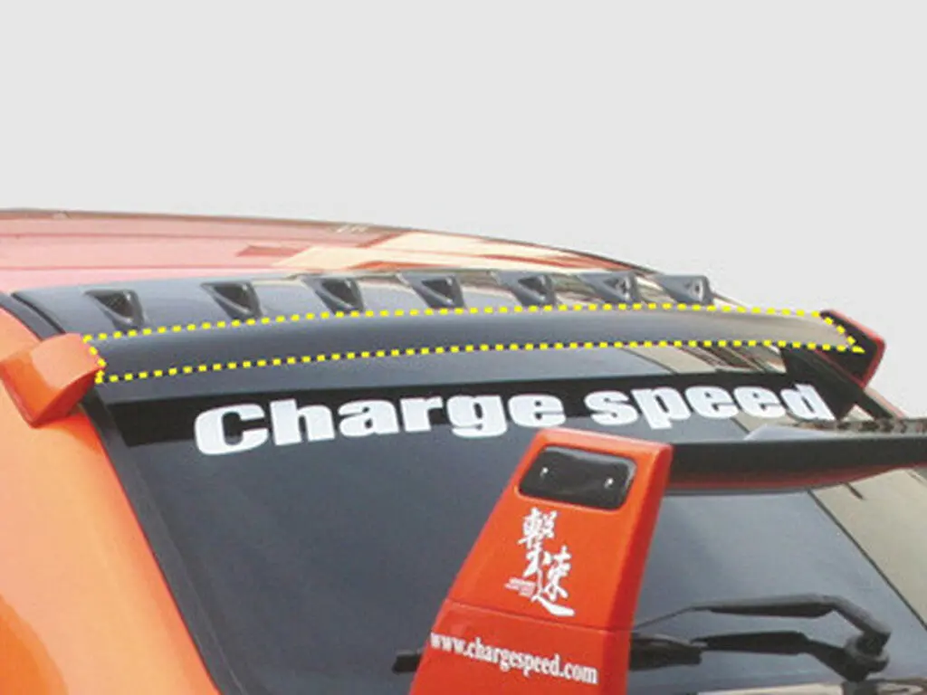 Cs978rvoc - Charge Speed 2002-2007 Subaru Wrx Oem Style Carbon Roof Vane Wing 1
