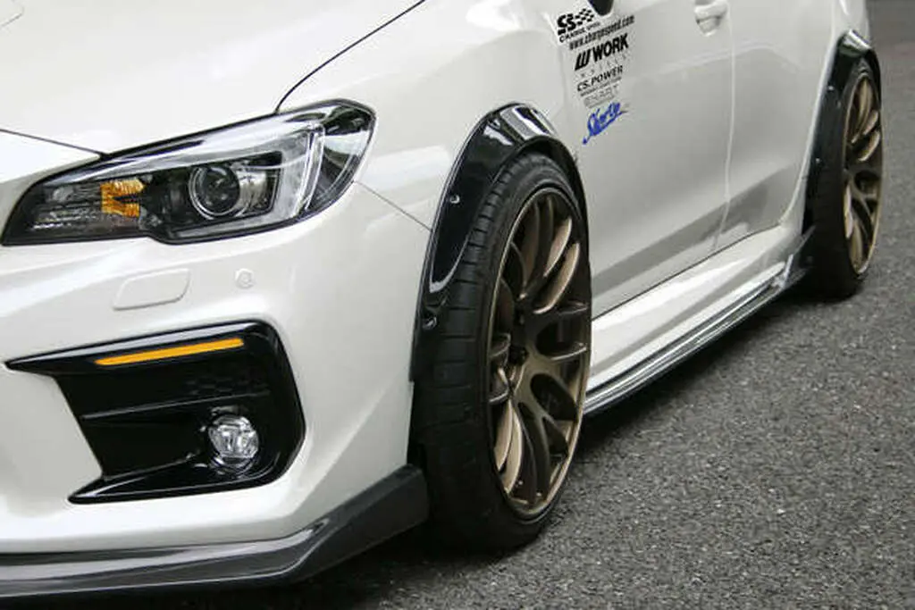 Cs9735ofc - Charge Speed 2015-2021 Subaru Wrx/ Sti Va S4 Sedan "Normal Body" 50Mm Each Side Carbon Bubble Over Fender Set 1