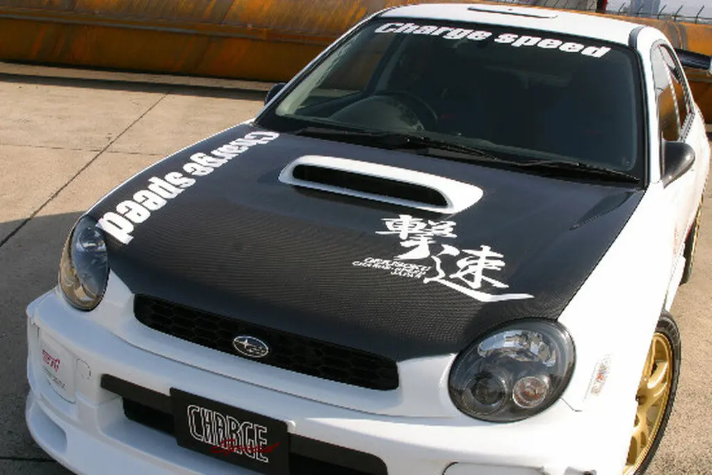 Cs978hc - Charge Speed 2002-2003 Subaru Impreza Wrx Gd-B Zenki Oem Carbon Hood 1
