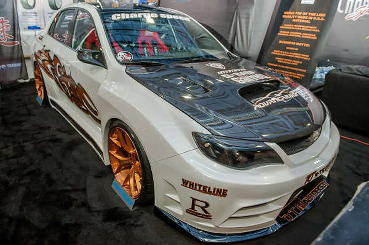 Ac979hcwt - Advan Cwt Modular Design 2008-2014 Subaru Impreza Wrx Sti Carbon Hood 1