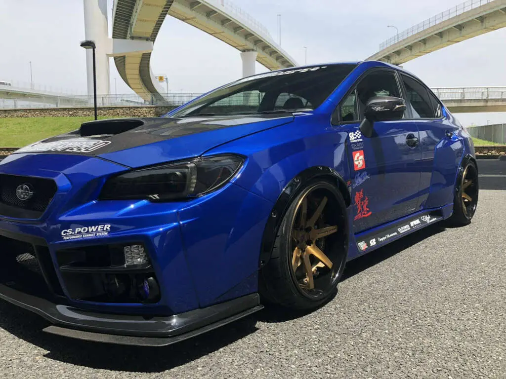 Cs9735offw - Charge Speed 2015-2021 Subaru Wrx/ Sti Va S4 Frp Complete Bubble Over Front & Rear Fenders Set For Charge Speed "Wide Body" 1