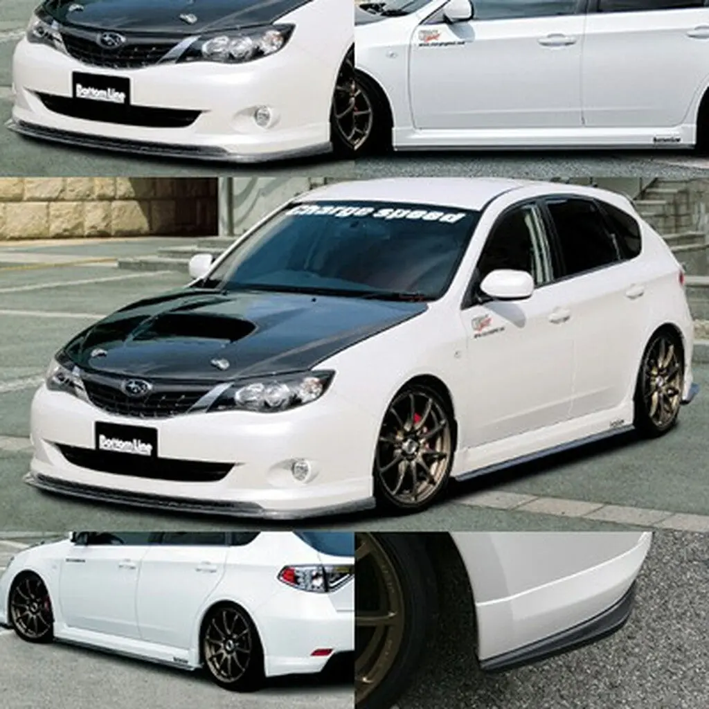 Cs979flk1fn - Charge Speed 2008-2011 Subaru Impreza Gh Non-Sti 5Doors Hatchback Bottom Line Type-1 Full Lip Kit Frp 1