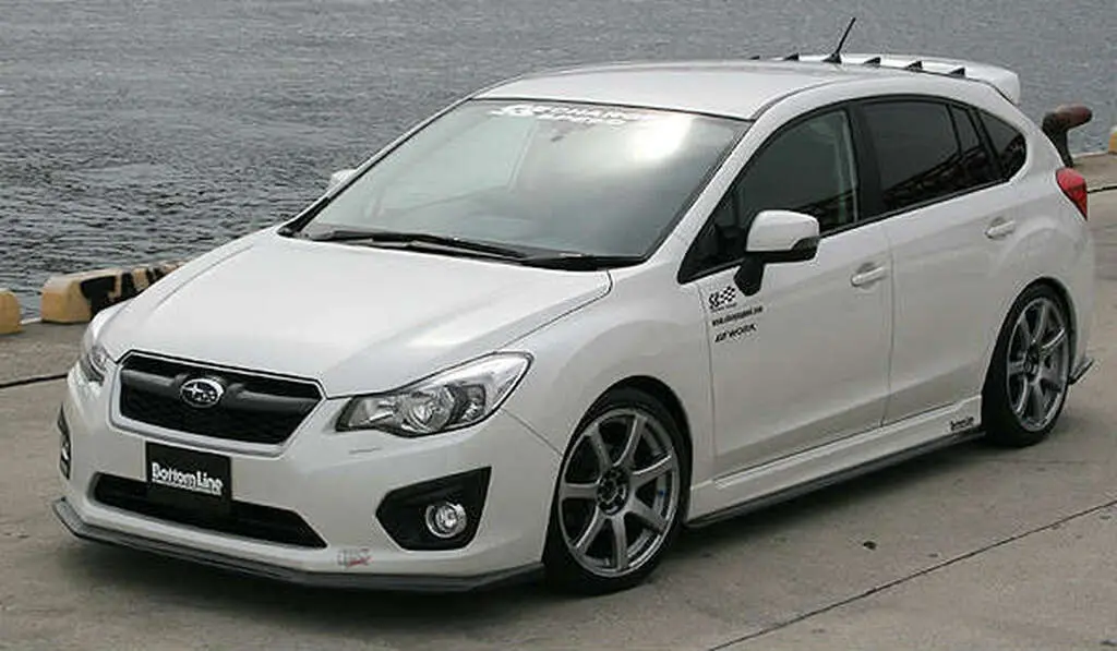 Cs9731flkc - Charge Speed 2012-2015 Subaru Impreza Sedan Gp 5Dr Hatchback Bottom Line Carbon Full Lip Kit - To Be Use For Vehicle With Oem Side Skirts Model 1