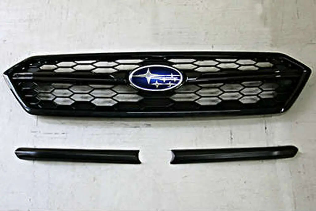 Cs9736grfc - Charge Speed 2018-2021 Subaru Wrx Sti 4 Doors Sedan Va-D Carbon Front Grill Finisher For Oem Front Grill 1
