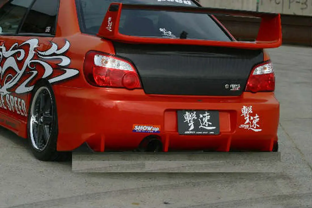 Cs977rb2nd - Charge Speed 2004 Subaru Impreza Gd Peanut Type-2 Rear Bumper Without Carbon Diffuser 1