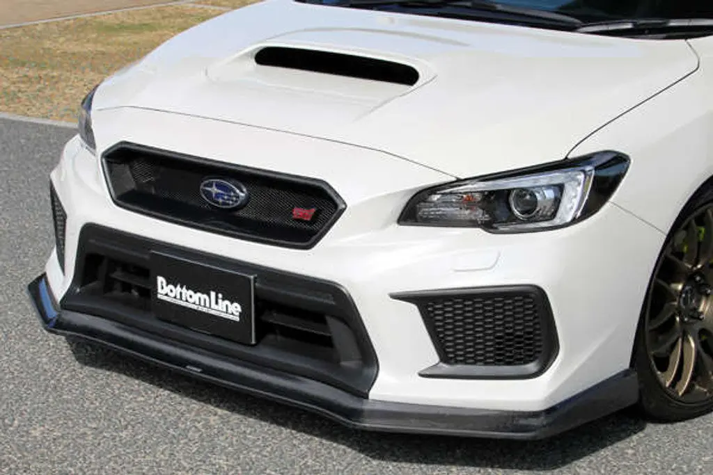 Cs9736fl1c - Charge Speed 2018-2021 Subaru Wrx Sti Va & S4 4D Bottomline Carbon T-1 Front Lip 1