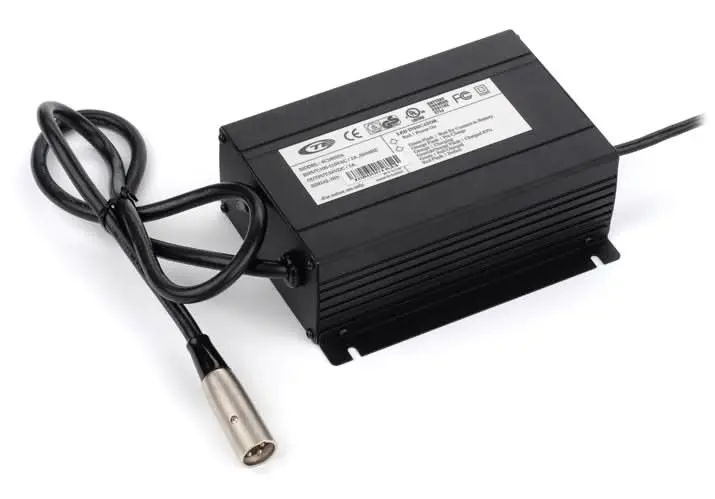 24 Volt 5.0 Amp On-Board Battery Charger With Round Plug For The Invacare Pronto M91 Power Chairs (1123102) 1