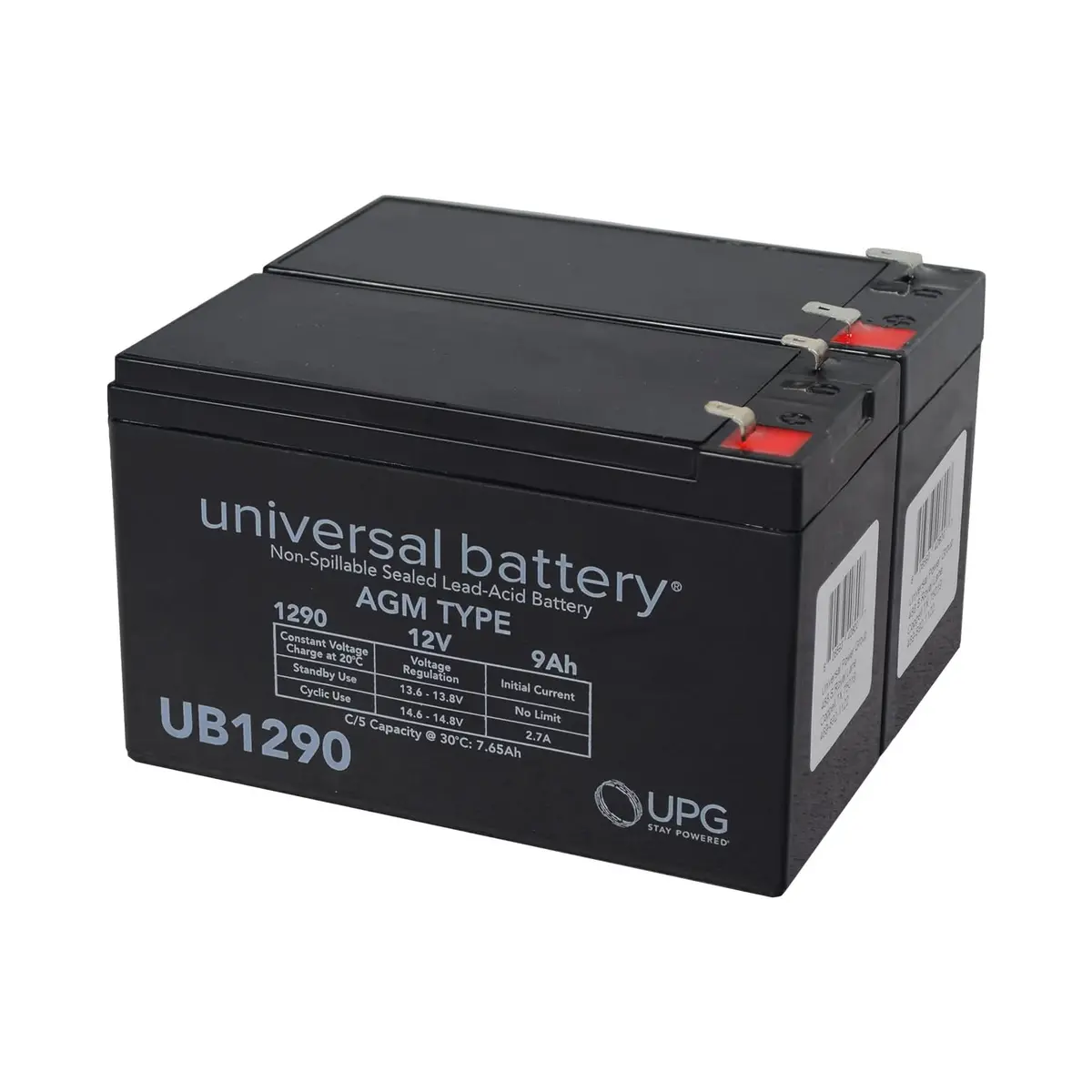 9 Ah 24 Volt Ub1290 Agm Mobility Scooter Battery Pack 1