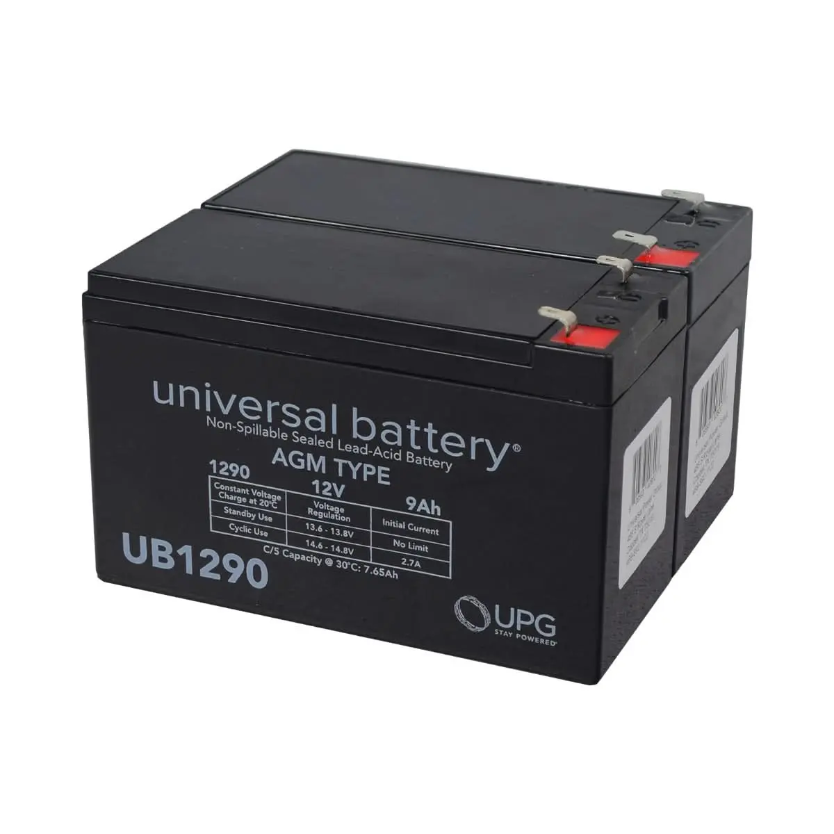 9 Ah 24 Volt Ub1290 Agm Battery Pack For The Monster Moto / Mega Moto Mm-Erch (Rch E-Mini) Electric Mini Bike 1
