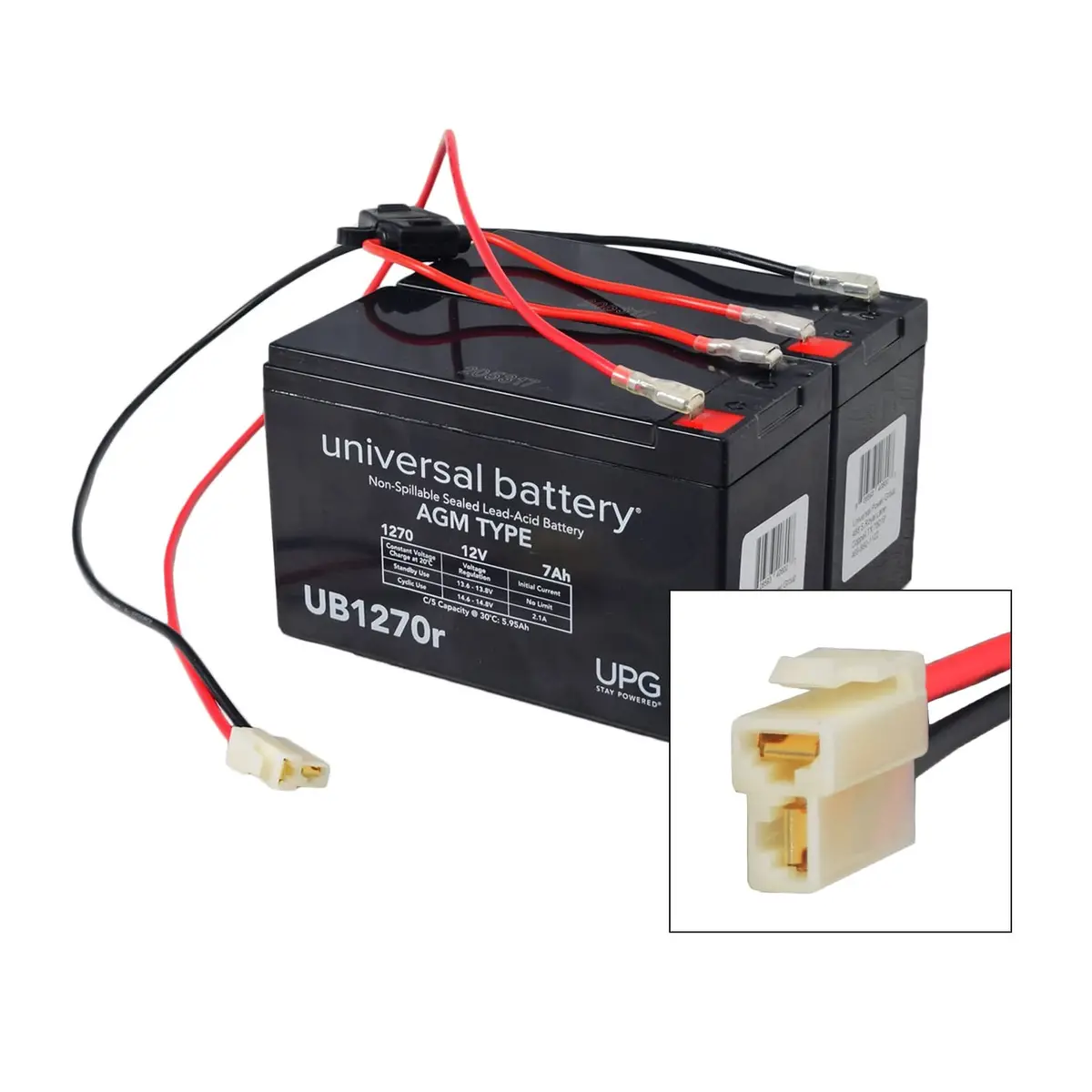 24 Volt Agm Battery Pack For The Monster Moto / Mega Moto Mme-250 (Mm-E250) Electric Mini Bike 1