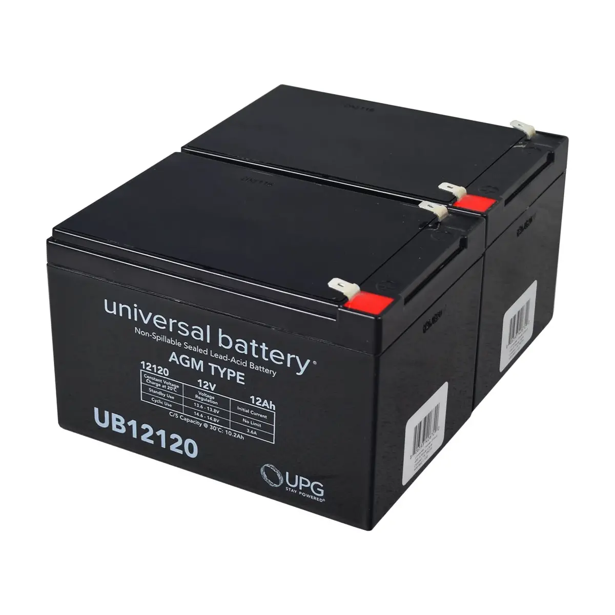 12 Ah 24 Volt Ub12120 Agm Mobility Scooter Battery Pack 1