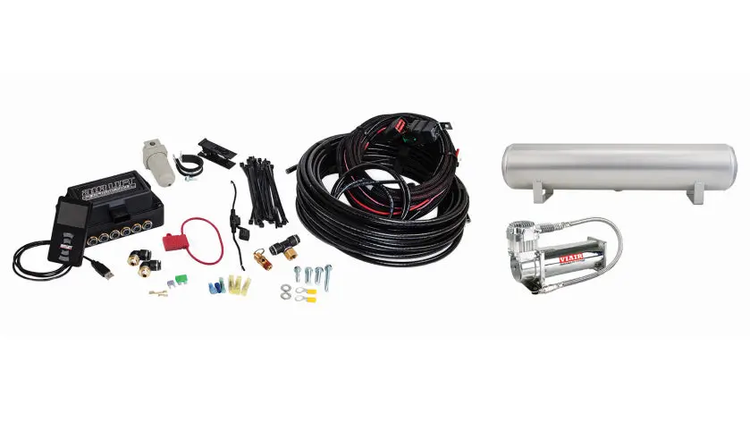 3P (1/4″ Air Line, 4 Gallon 5-Port Tank, Viair 444C Compressor) 1