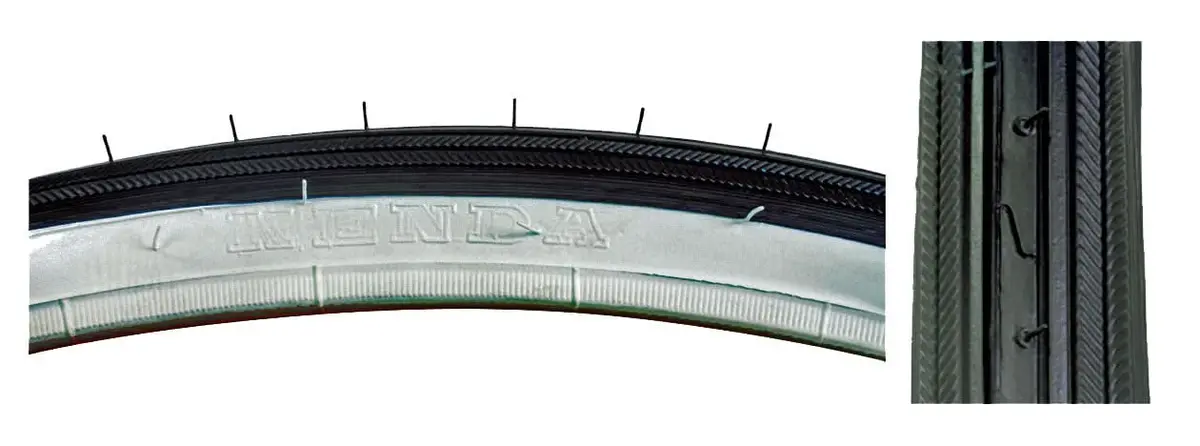 27"X1-1/4" Road Raised Center Bicycle Tire 3