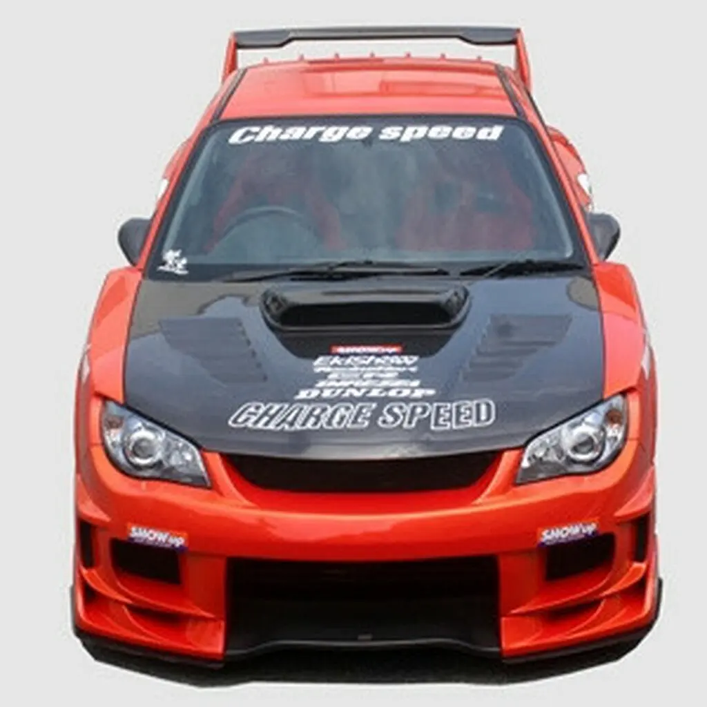Cs975fkw - Charge Speed 2006-2007 Subaru Impreza Gd-F New Eye Wide Body Full Bumper Kit With 3-D Carbon 1