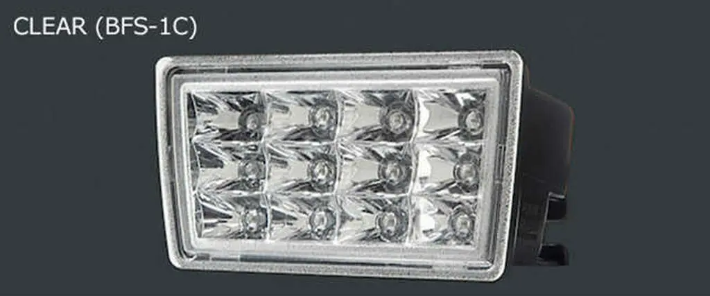 Cs9735bfs-1Cc - Charge Speed Jdm Spec Subaru Clear Led Back Fog Lamp With F1 Style Flash Brake Lamp-Lens=Clear, Reflector=Chrome 1