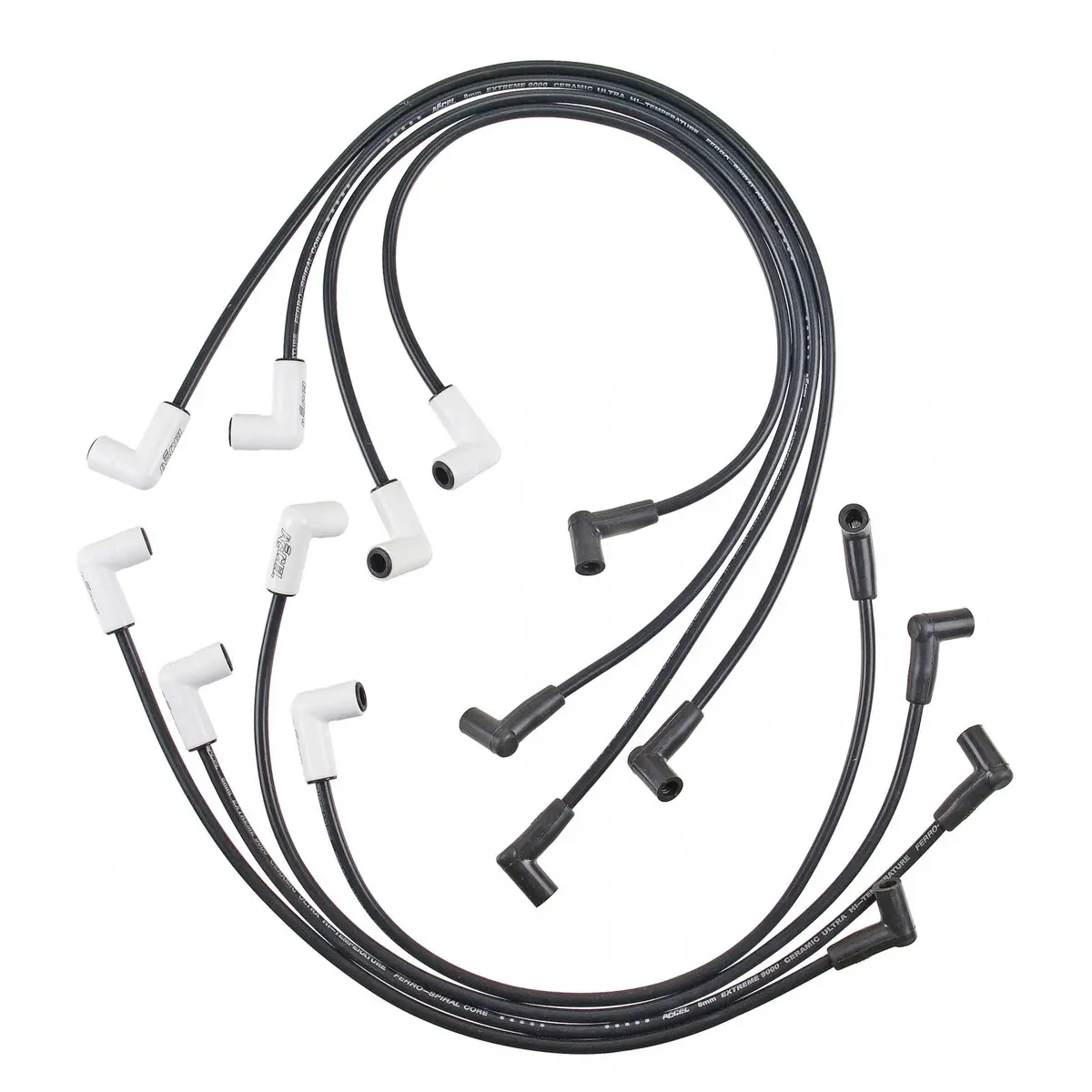 Accel Spark Plug Wire Set - Extreme 9000 Ceramic Boot - Chevy/Gmc V8 Hei 75-86 Over Valve Cover 1