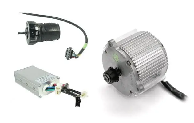 36 Volt 1000 Watt Motor, Controller, & Throttle Kit (Premium) 1