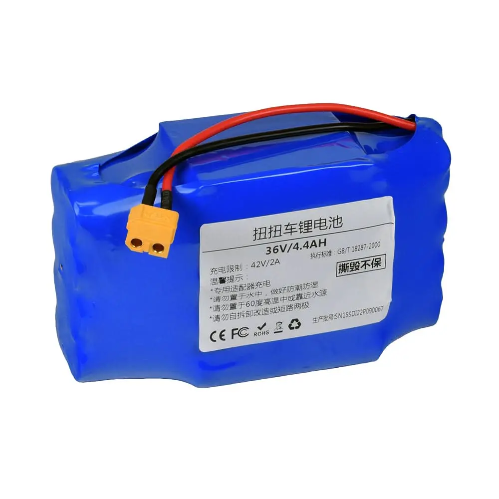 36 Volt 4.4 Ah Samsung Lithium Battery For The Powerboard By Hoverboard (Ul 2272 Certified) 1